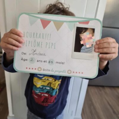 Diplôme pipi propreté Andrea
